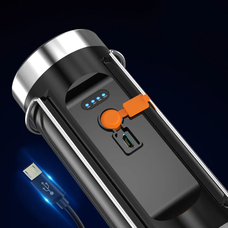 SHINEKNOT Double Head Fishing Flashlight – Blue & White 600LM Fishing Flashlight Zpaxo