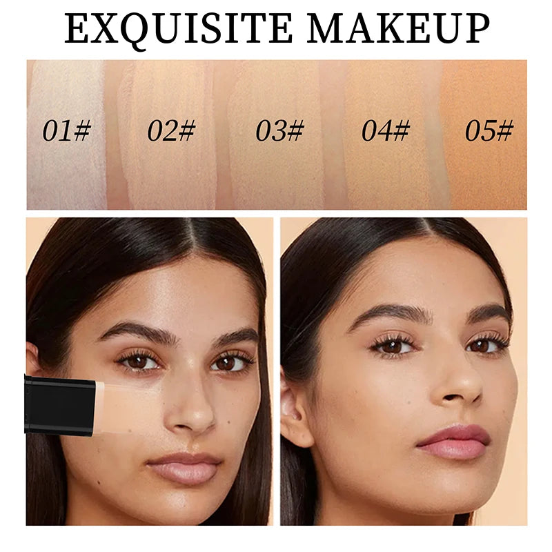 Waterproof Rotating Foundation Stick Long-lasting Makeup Lightweight