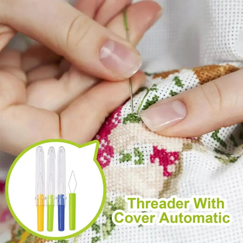 Needle Threader Tool Automatic Sewing Household Colorful Universal