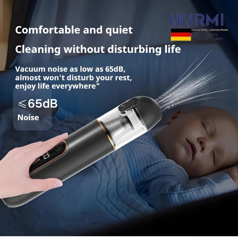 Uurmi 13000Pa 4-in-1 Cordless Vacuum: Lcd Display, One-Touch Empty, Super Suction & Blow for Car/Home/Office Zpaxo