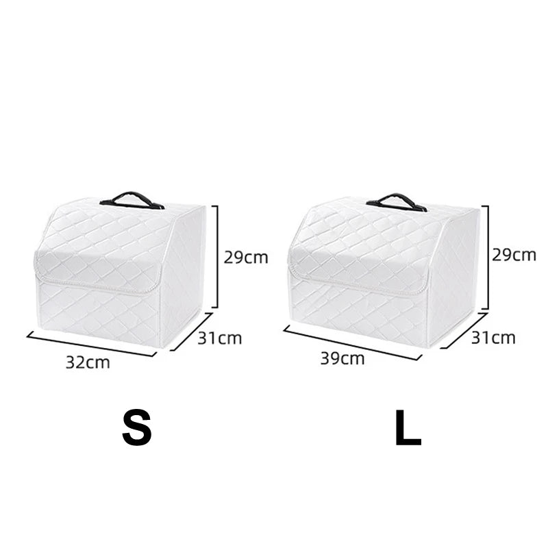 Foldable Car Trunk Organizer Box – Large Pink Storage