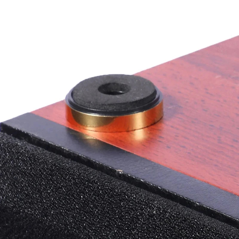 4pcs Aluminum Amplifier Feet Shock Absorber HIFI Amplifier Rubber Feet Turntable Feet Audio Speaker Isolation Feet Pad 40mmx10mm Zpaxo