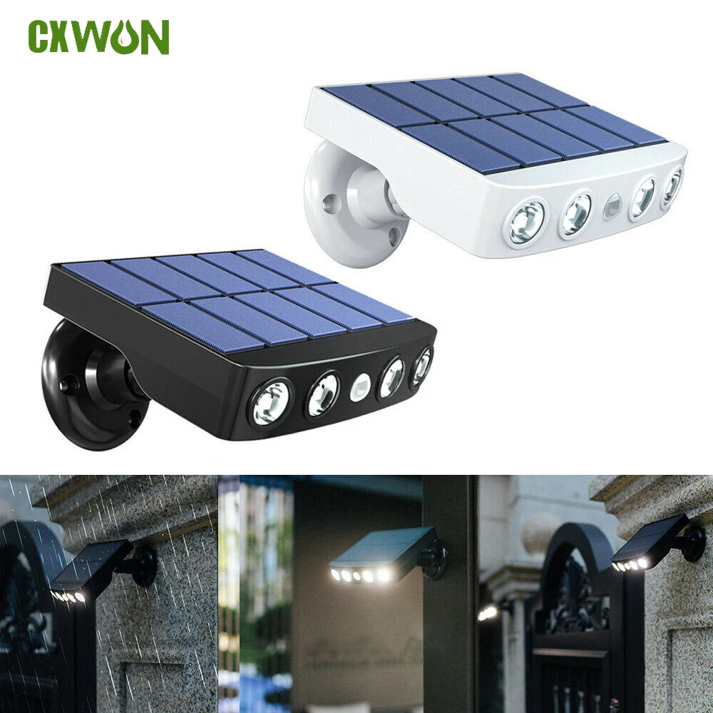 Outdoor Solar Wall Led Lights Motion Sensor Mount Waterproof Powered Zpaxo