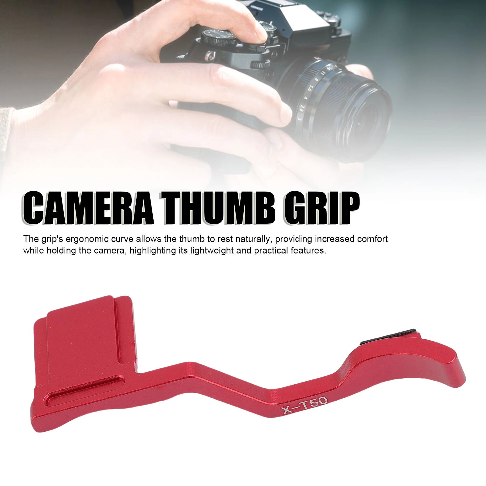 Camera Thumb Support Grip Shoe Cover Hand Ergonomic Fit Aluminum