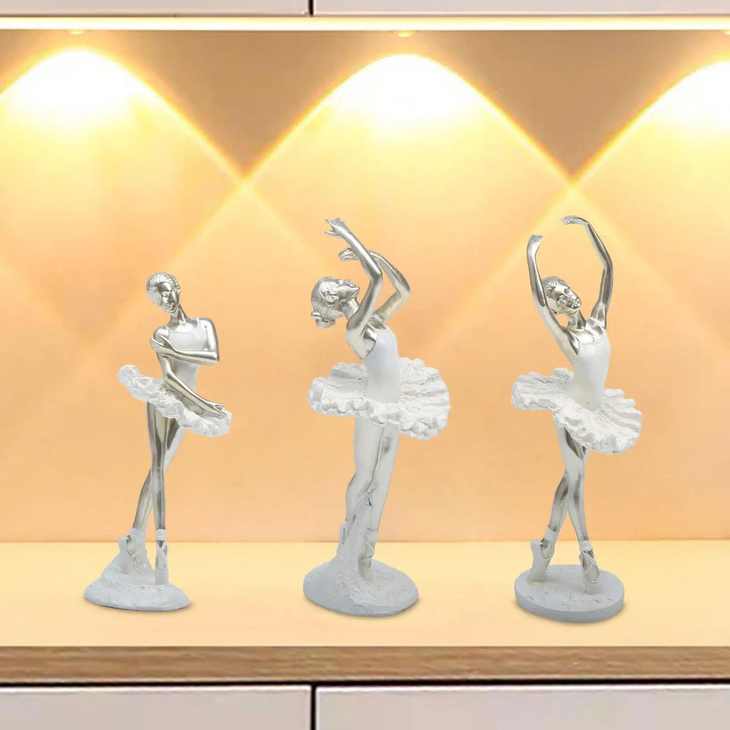 Ballerina Figurine Dancing Girl Statuette | Home Décor Gift Decorative Figurine Zpaxo