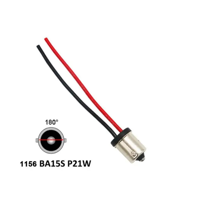2 Automotive Light Sockets Male Base Connector 1156 1157 LED Turn Zpaxo 1156 BA15S