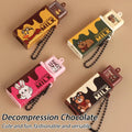 Chocolate Bar Fidget Toy Keychain – Sensory Stress Relief Fidget Sensory Toy Zpaxo 4PCS
