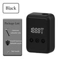 Mini Bicycle Electric Air Pump Portable Car Tire Inflator For Motorcycle Bike Air Pump MTB Inflatable Digital Display Pump Ball Zpaxo Black