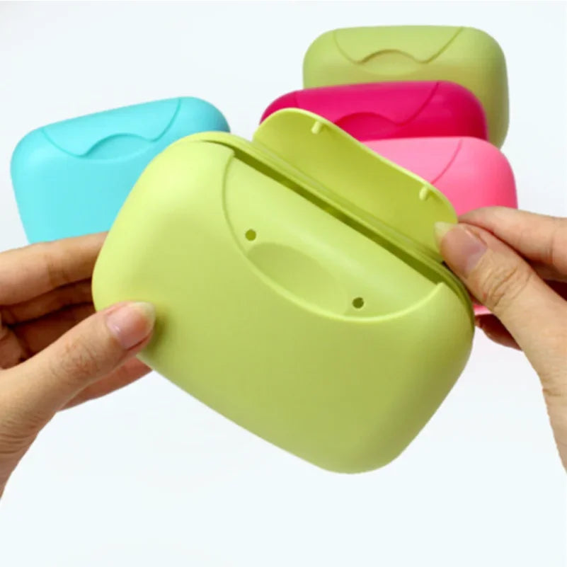 Portable Travel Soap Box with Lid – Plastic Soap Dish Holder Travel Soap Dish Zpaxo