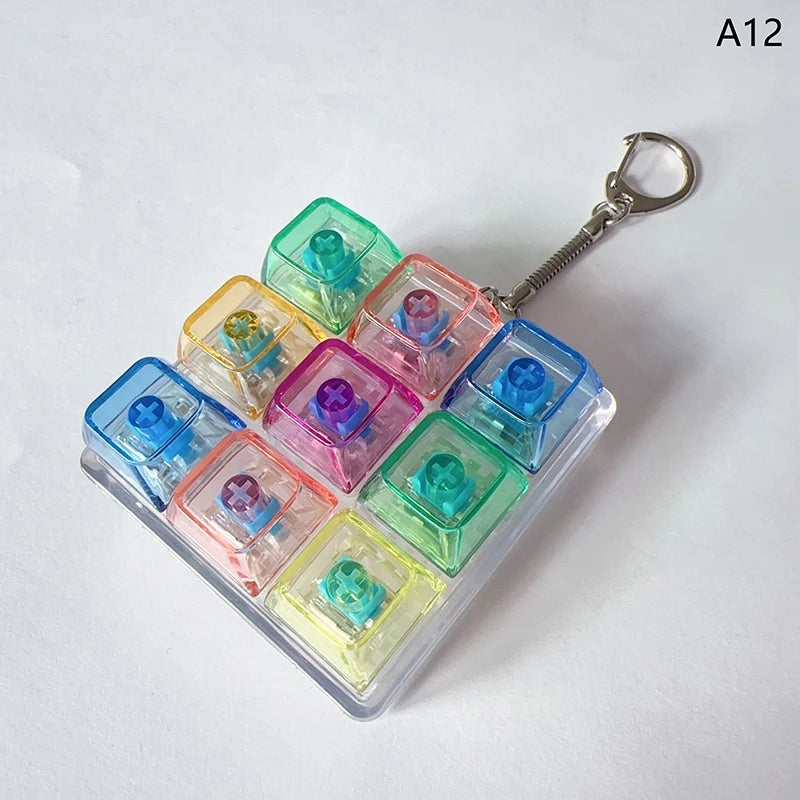 Funny Fidget Decompression 9 Keyboard Key Toy Adults Antistress Toys Zpaxo A12