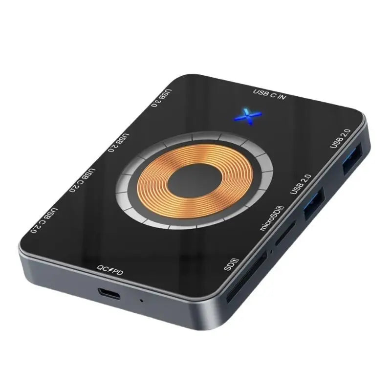 652F 15W Wireless Charging USB C Hubs HDMIcompatible Output Multiple Zpaxo