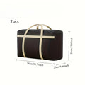 Two Extra-large Durable Storage Bags Double Zippers Reinforced