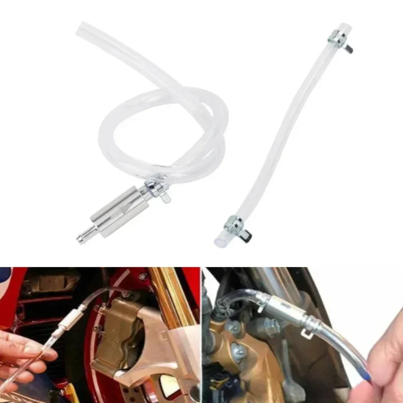 Lockable Hydraulic Brake Bleeder Tool Automotive Fluid Bleeding Hose Zpaxo