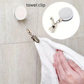 Automatic Retractable Towel Rack No Punching Self-adhesive Wall