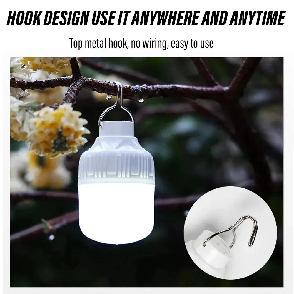 1-10PCS USB Rechargeable LED Camping Light Waterproof Portable High Power Outdoor Lantern for Hiking BBQ Emergency Hunting Zpaxo