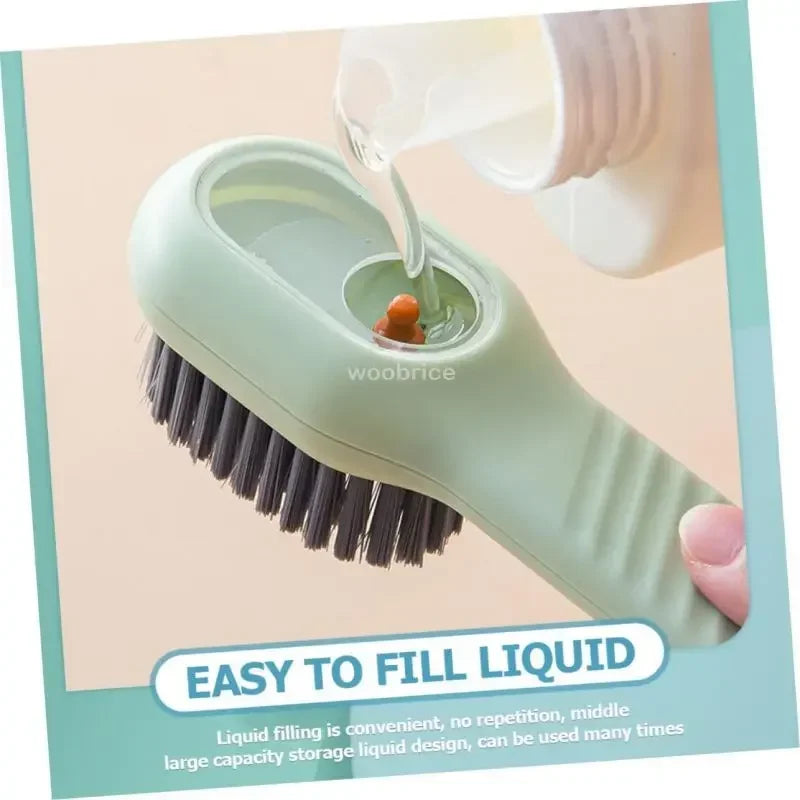 Fashion Multifunction Shoe Brush Soft Bristled Liquid Filled Up Wash Shoe Cleaning House Accessories Clean Kitchen Tools Zpaxo