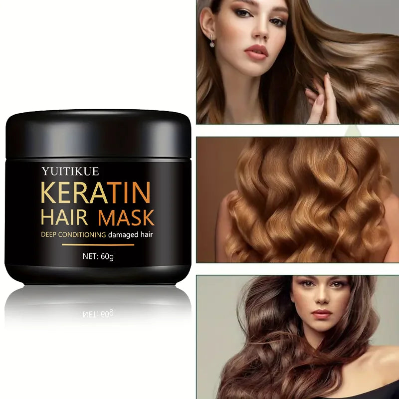 Keratin Hair Mask 60g – Deep Conditioning for Damaged Hair Keratin Hair Mask Zpaxo
