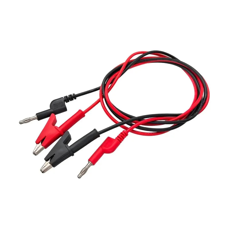 2-Pack 1M Banana Plug Alligator Clip Test Leads – 15A Electrical Test Leads Zpaxo