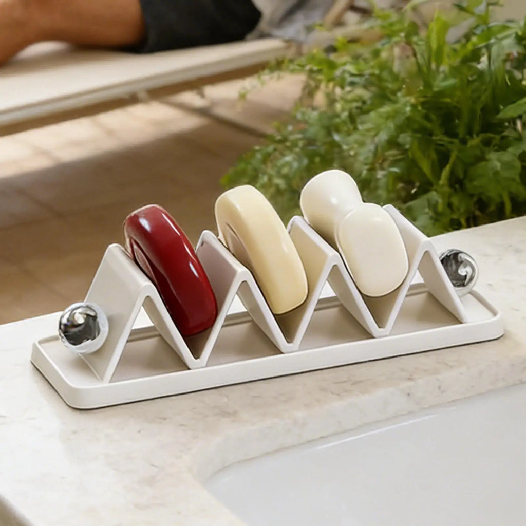 Soap Holder Drain Foldable Storage Suction Cup Soap Rack for Shower for Sponge Shower Bathroom Kitchen Sink Countertop Drying Rv Zpaxo