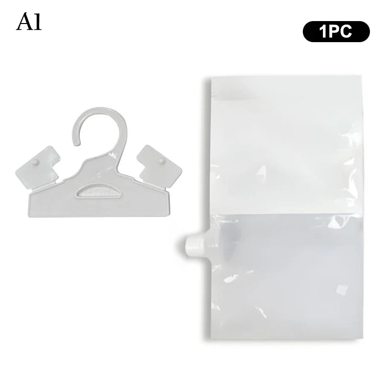 1/5/10Pcs Reusable Moisture Absorber Bags Empty Bag With Hook Hanging Dehumidifier Bags For Room Wardrobe Bathroom Basement Zpaxo A1