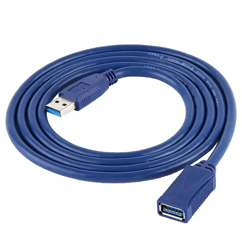 USB 3 0 Extension Cable Male Female M F Cord Adapter Speed Data Zpaxo Blue 2 m