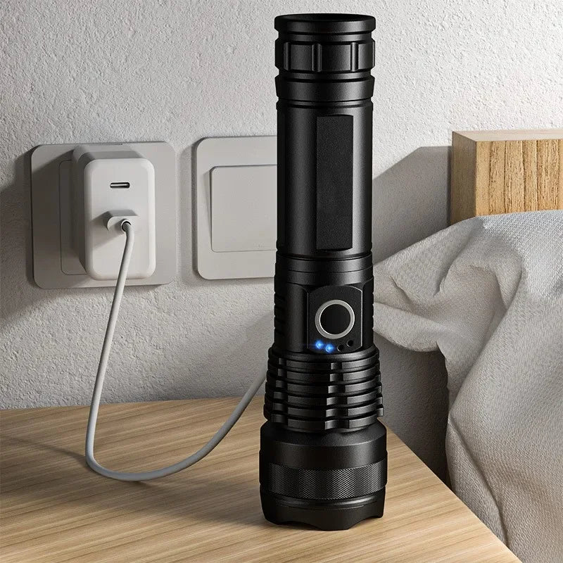 ESMARTER X71 USB Rechargeable LED Flashlight | Zoomable Torch