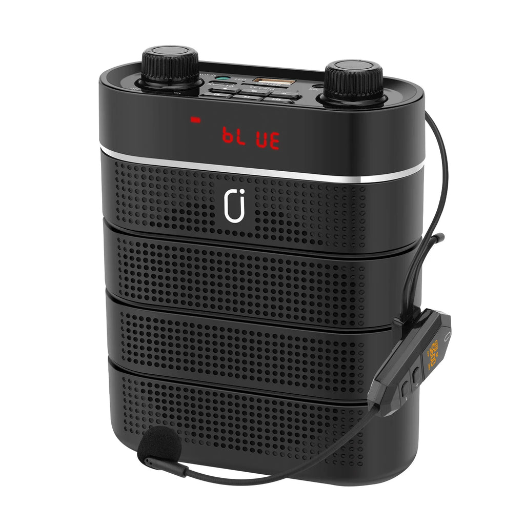 Headworn Microphone Loudspeaker Voice Amplifier Recorder Mic Speaker
