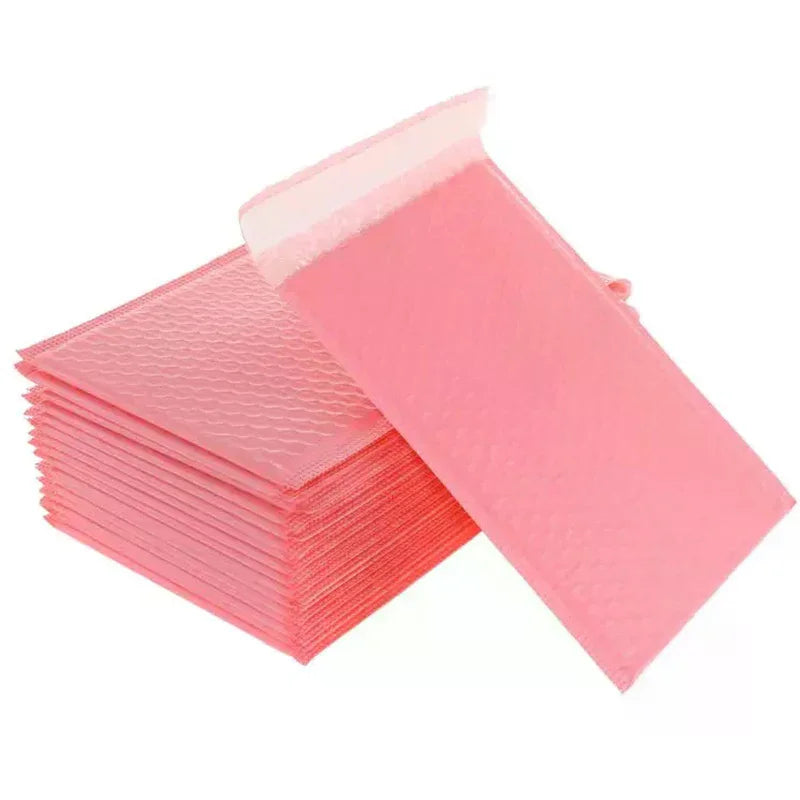100pcs Bubble Mailers Pink Bubble Mailer Self Seal Padded Envelopes Gift Bags For Book Magazine Lined Mailer Self Seal Zpaxo