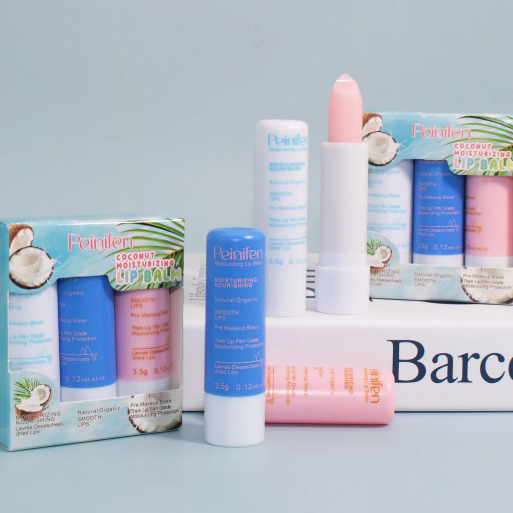 Three Pack Lip Balm Lasting Moisturizing and Moisturizing Lip Kit Zpaxo