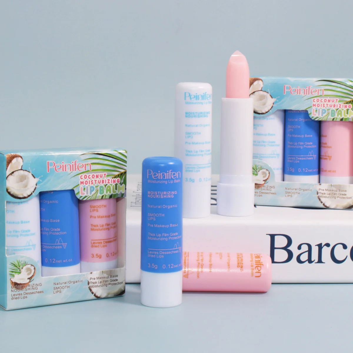 Three Pack Lip Balm Lasting Moisturizing and Moisturizing Lip Kit Zpaxo
