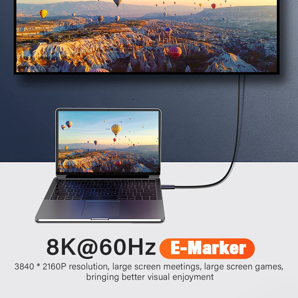240W USB-C Cable 40Gbps 8K – Fast Charging & Data Transfer USB-C Charging Cable Zpaxo
