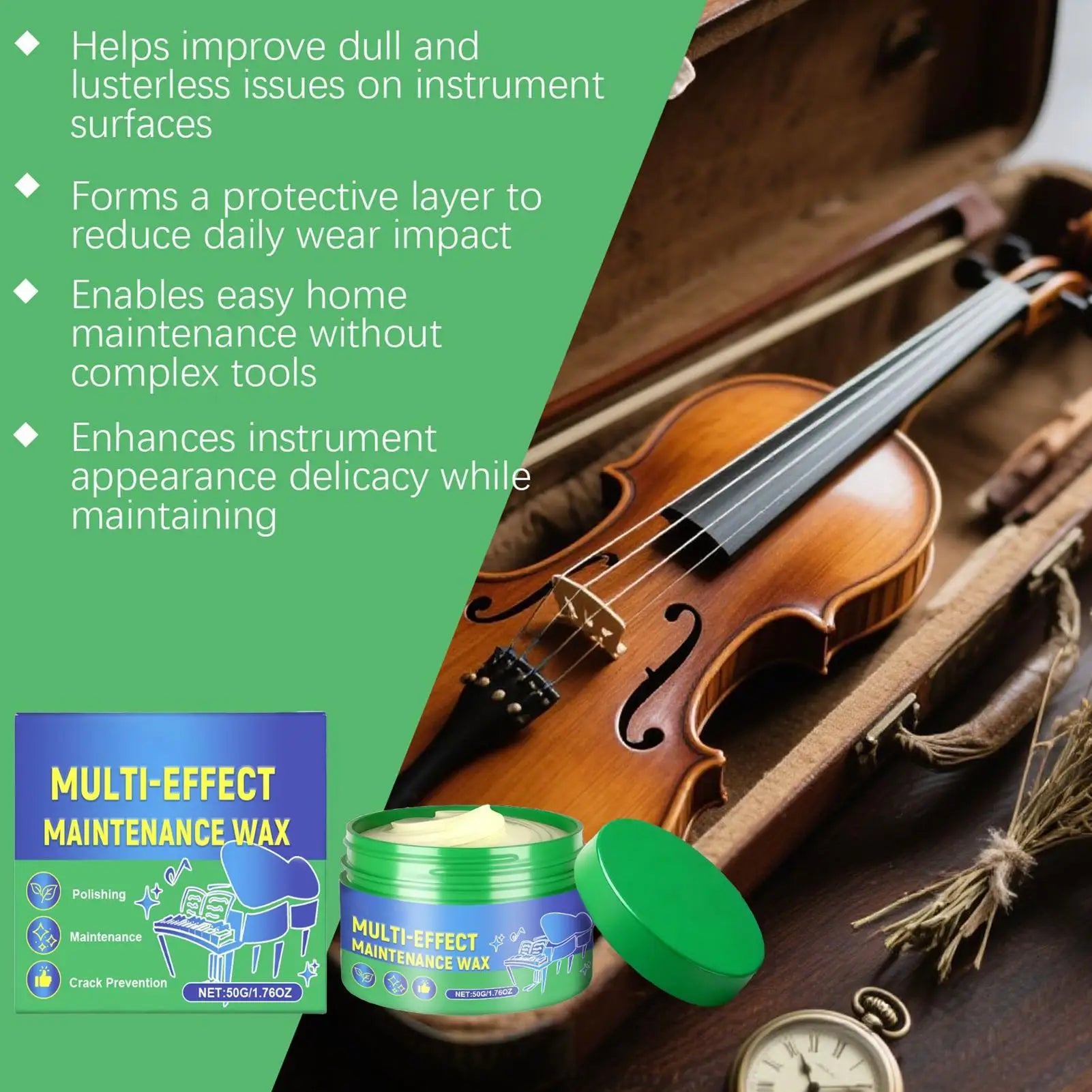 Guitar Cleaner Polish Wax Instrument Care Fretboard Conditioner