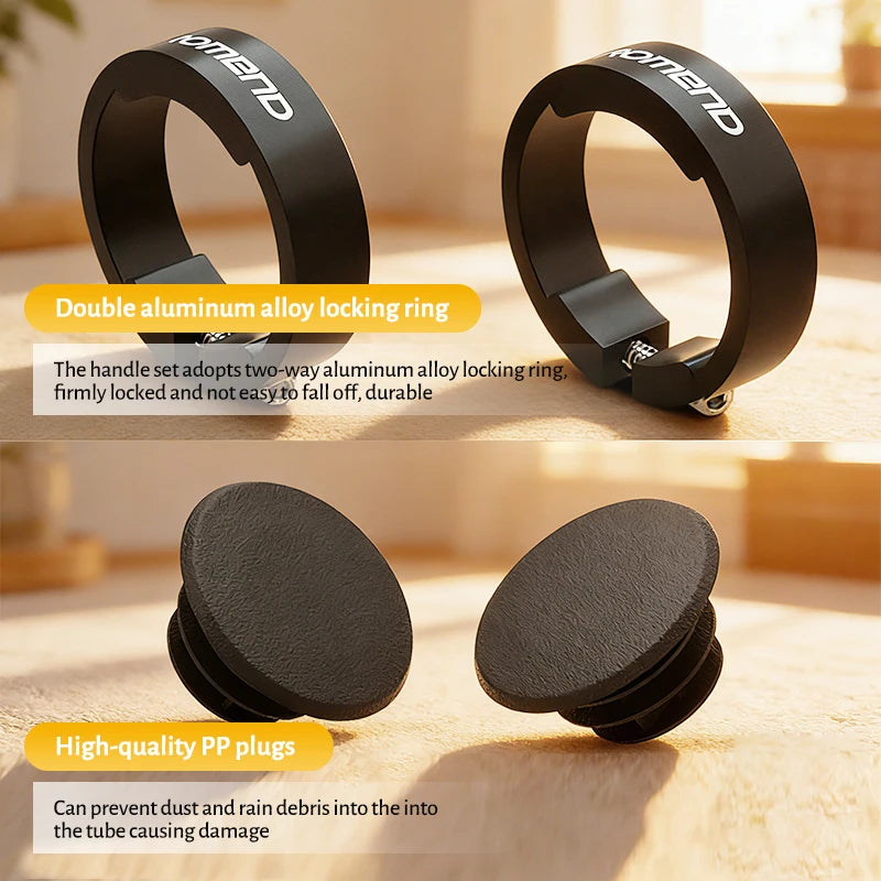 Bicycle Handlebar Grips TPR Rubber Comfy City Mountain Bike Scooter