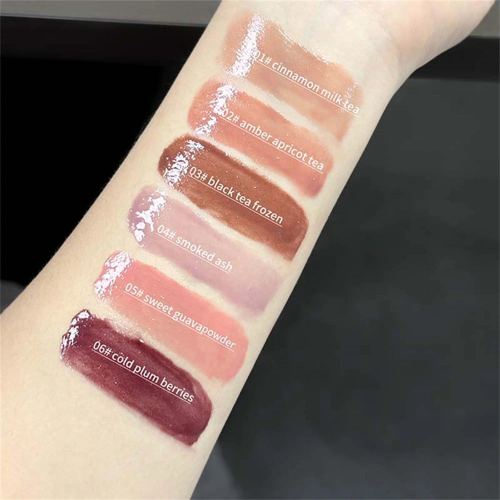 Crystal Grape Mirror Glassy Cute Ring Lipstick Hydrating Sheer Zpaxo