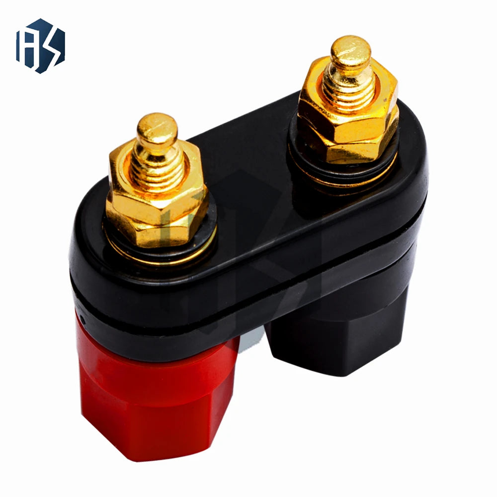 Red Black Banana Plug Connector Hi-fi Speakers Amplifiers Audio Cable Zpaxo