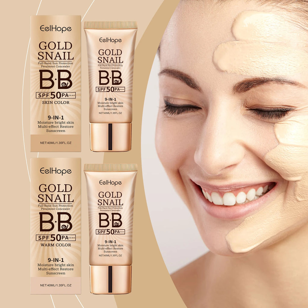 Long-Lasting Waterproof Makeup Sunscreen BB Cream Liquid Foundation Concealer Moisturizing Brightening Lightweight Skin Outdoor Zpaxo