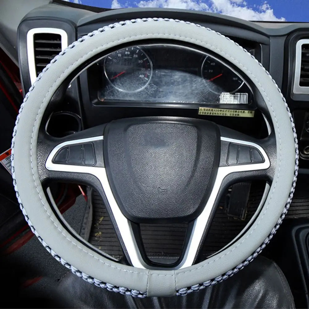 Non-slip Car Steering Wheel Cover Elastic Design Breathable Material Zpaxo