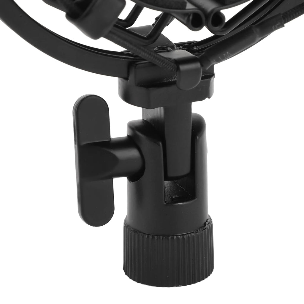 65mm Microphone Shock Mount Mic Clip Holder Anti Vibration Anti Vibration Mic Holder for 55‑65mm Diameter Studio Mic Zpaxo