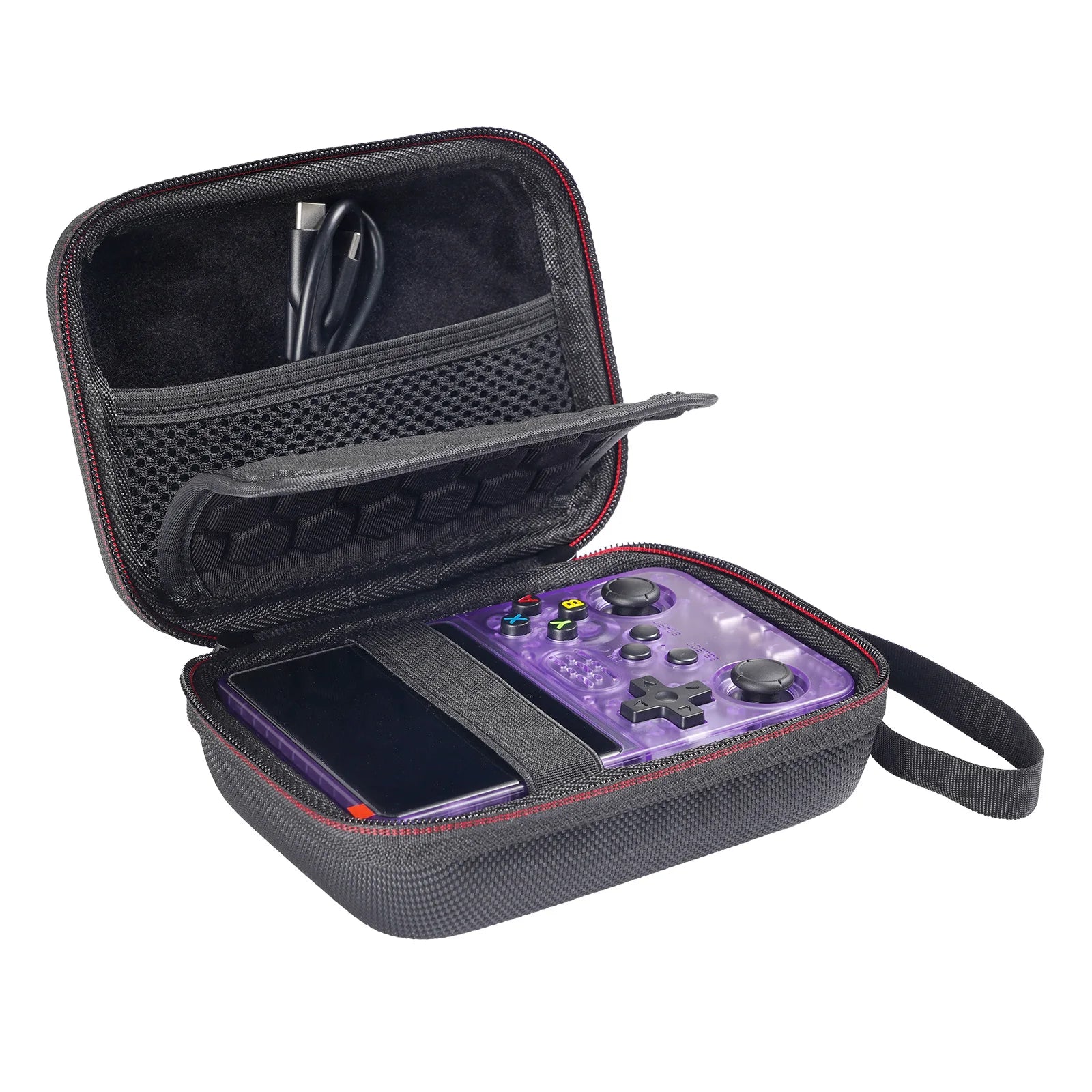Retro Handheld Game Console, Mini Classic Emulator Video Hand held Gaming Storage Organizer-Box Only Hard Case bag for R36S R35S Zpaxo