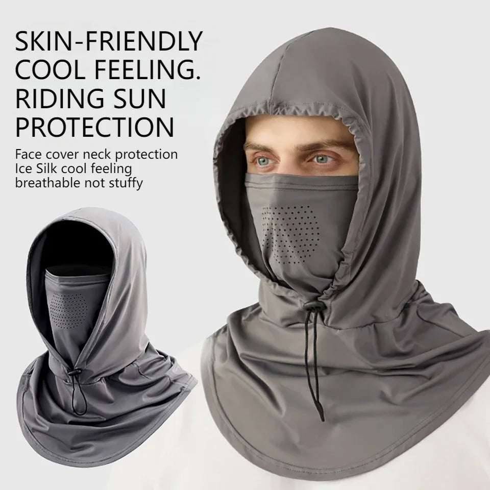 Outdoor Full Face Sun Hat Cover Cycling Fishing Sun Cap With Mask Summer Breathable Hat Anti-uv Sunscreen Protect Neck Hiking Zpaxo