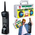 Inflatable Phone Radio Microphone 80s 90s Party Decorations Hip-hop