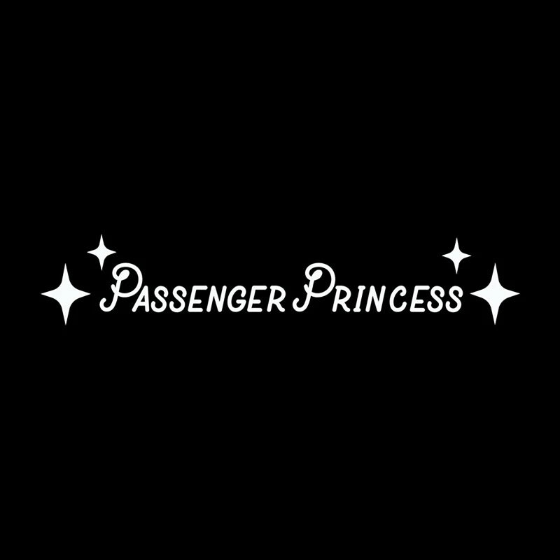Princess Vinyl Car Sticker – Cute Passenger Princess Decal