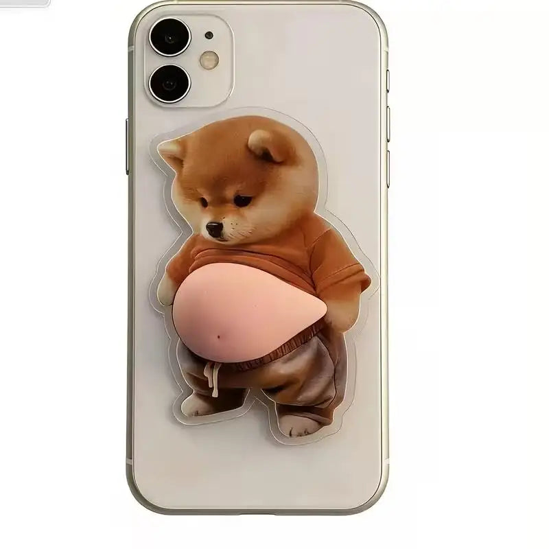 2-Pack 3D Shiba Inu Stickers, Self-Adhesive Decals for Phone, Laptop, Car, Gift for Pet Lovers Zpaxo