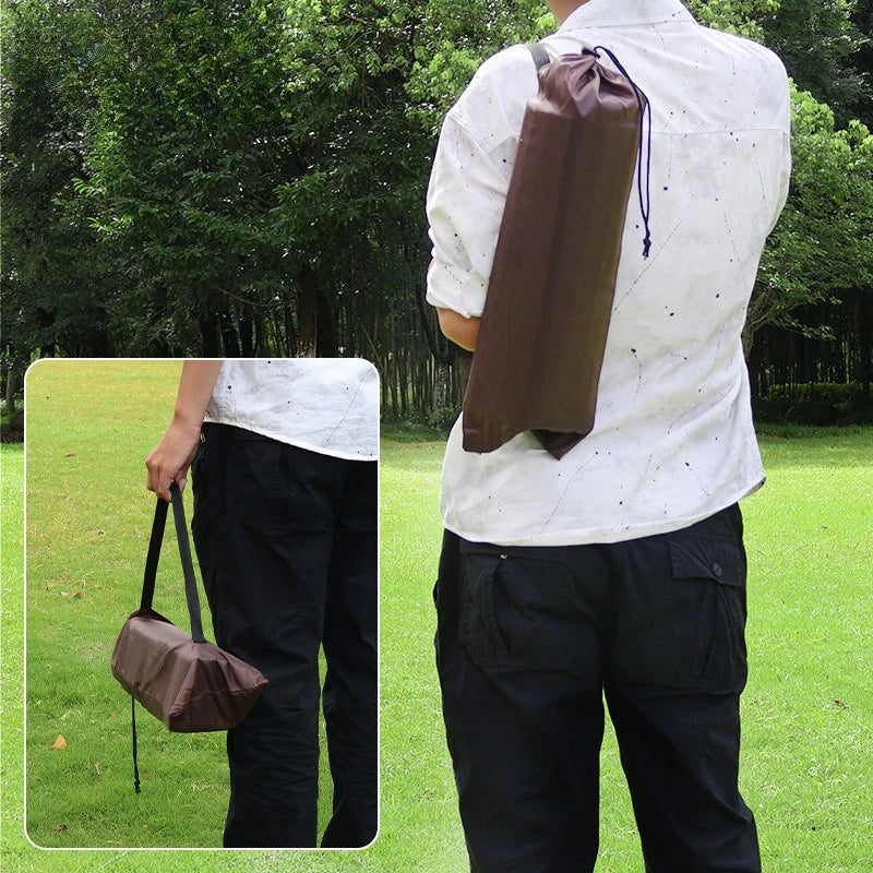 Outdoor camping backrest cushion simple beach chair portable lawn chair multifunctional foldable durable leisure chair Zpaxo