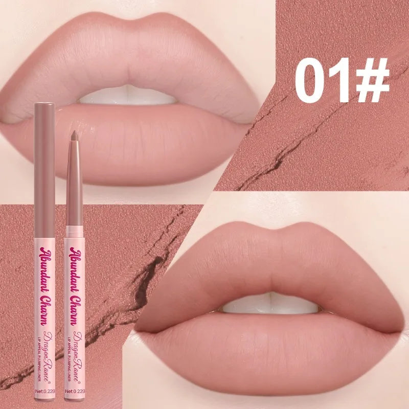 Matte Lip Liner Pen Long-Lasting Waterproof Sweatproof Easy Coloring Lipstick Pencil Lip Contour Outline Makeup Lipliner Crayon Zpaxo