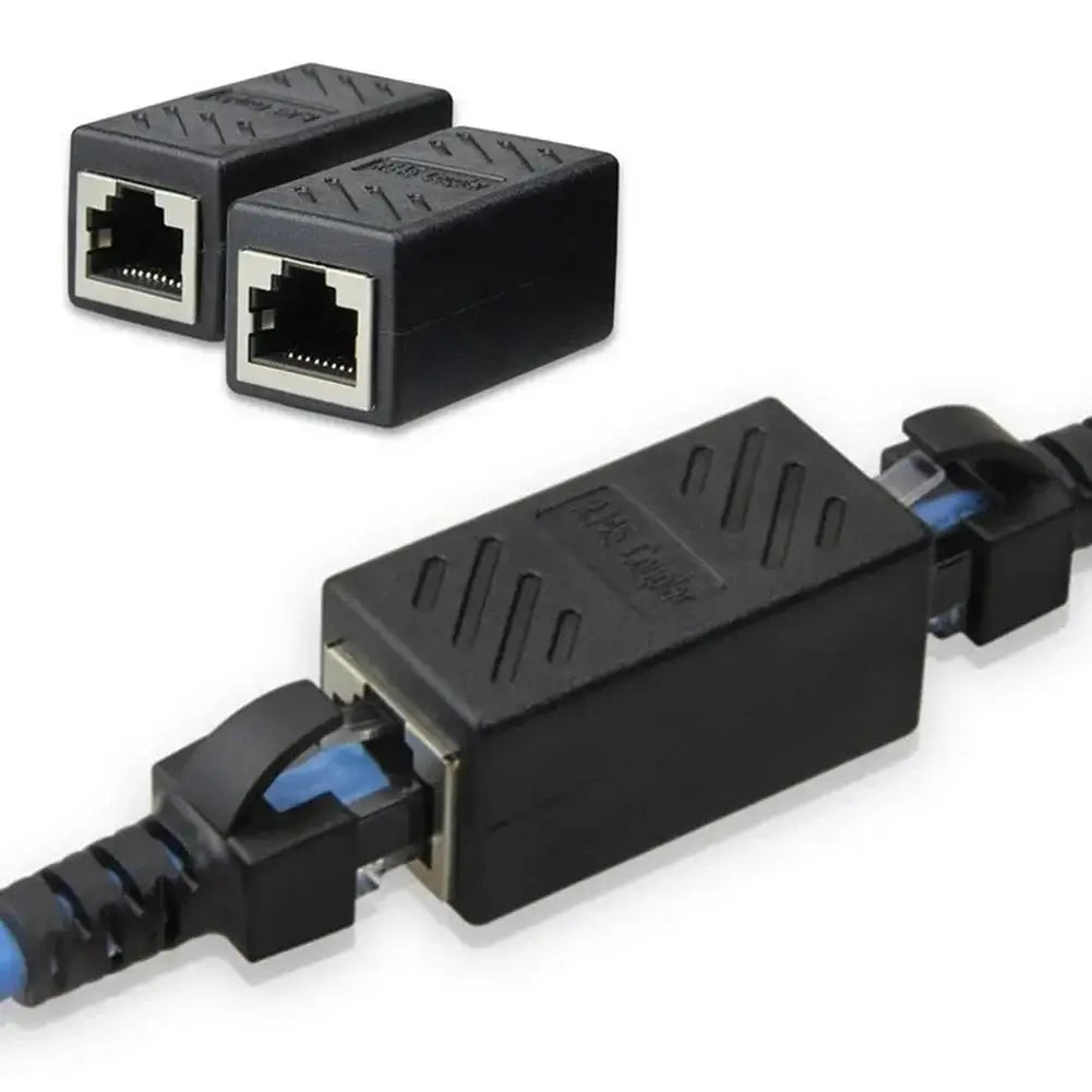 20pcs RJ45 Coupler Extender Connector Cat5 Cat6 Ethernet Coupler Female To Female RJ45 Extender Adapter Ethernet Cable Extender Zpaxo