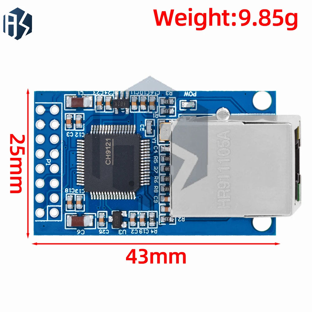 CH9121 Serial-to-ethernet Gateway Module Industrial-grade TTL UART Zpaxo