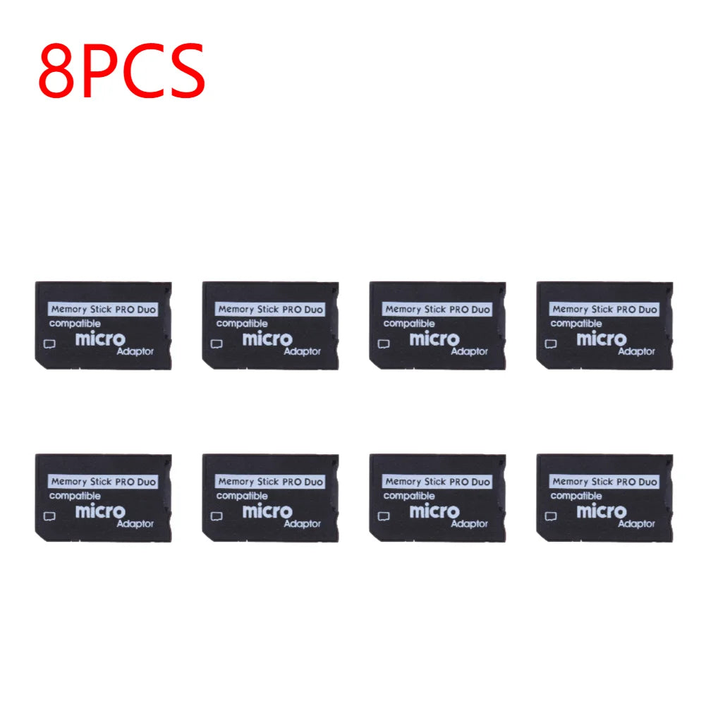 10-1pcs For Pro Duo TF To MS Card Memory Stick Adapter Plug and Play Mini Memory Stick Adapter Replacement Parts Accessories Zpaxo 8PCS