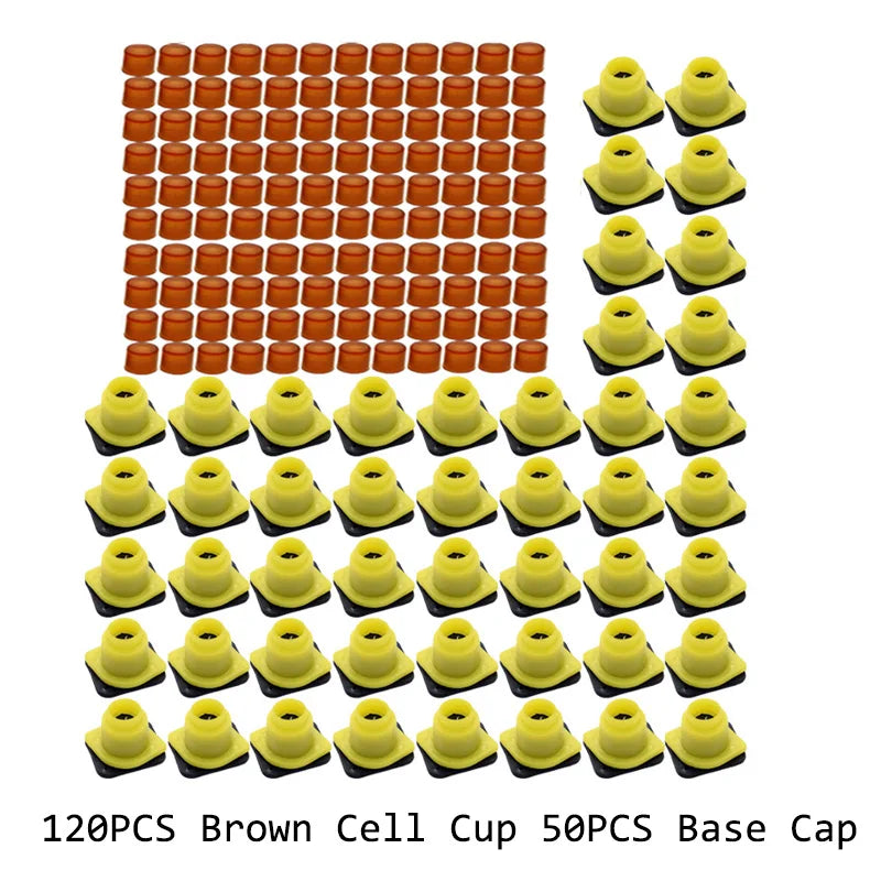 Brown Cell Cup Larva Breeding Base Cap Tools Queen Rearing System