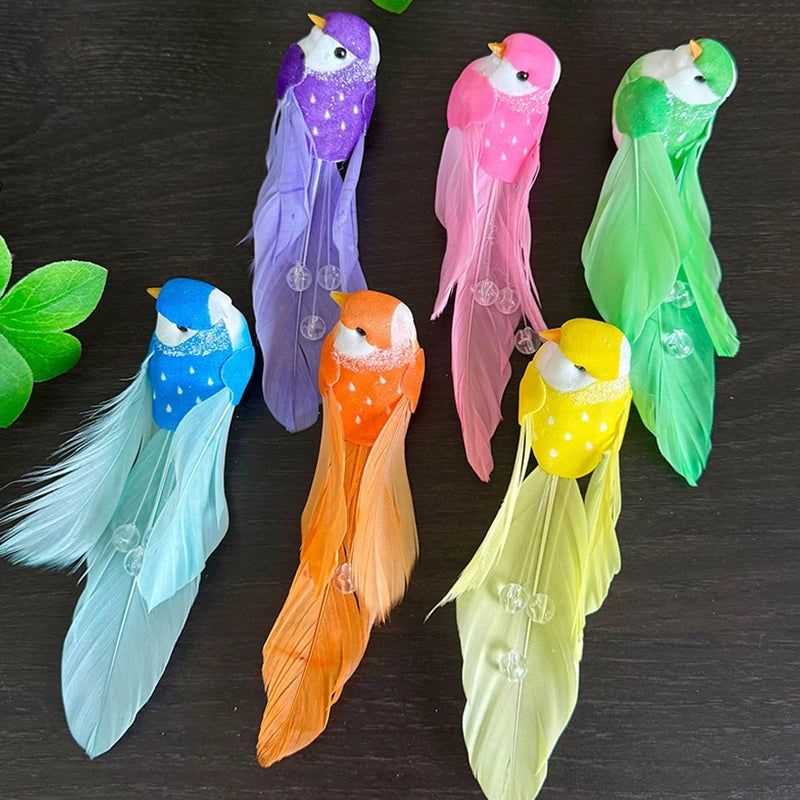One-pack Artificial Foam Feathered Birds DIY Crafts Party Decor Zpaxo